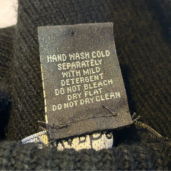 Marc Edwards Full Zip Leather Sweater Jacket Black Size XXL - Picture 12 of 12